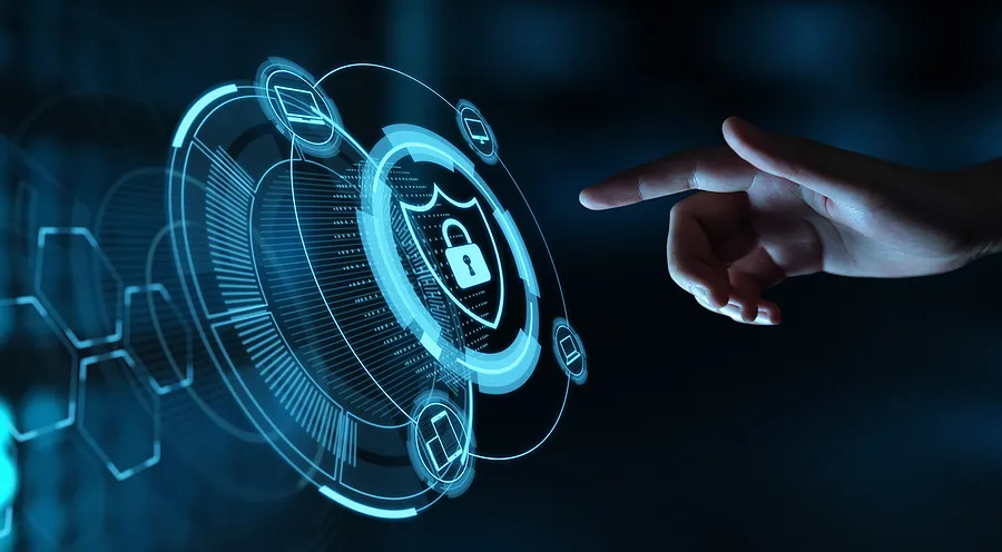 Un doigt essayant de saisir un code