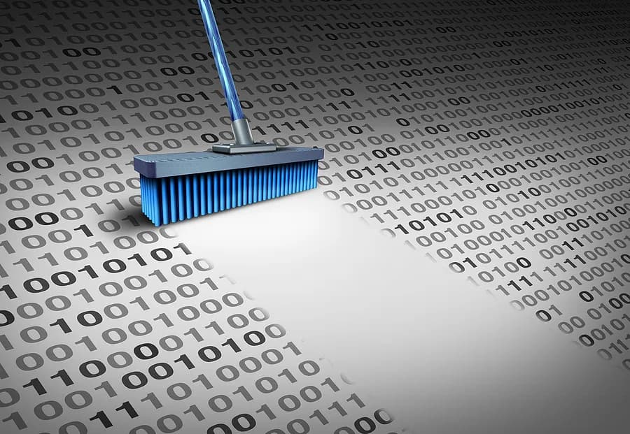 Broom effectue un effacement des données
